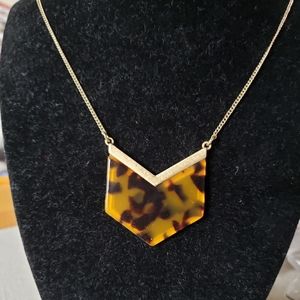 Tortoise Arrow Pendant Necklace